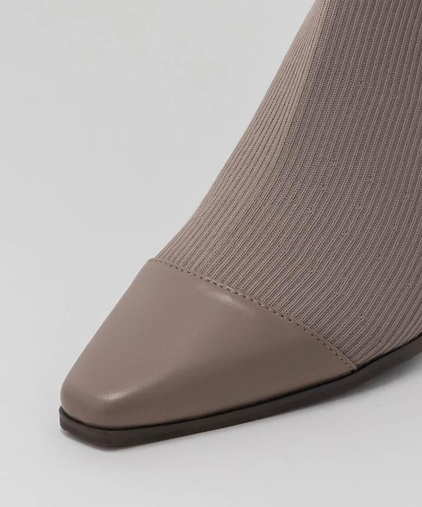 Boots Basic Knit Boots KC34188 Greige [Randa] [SUSTAINABLE]