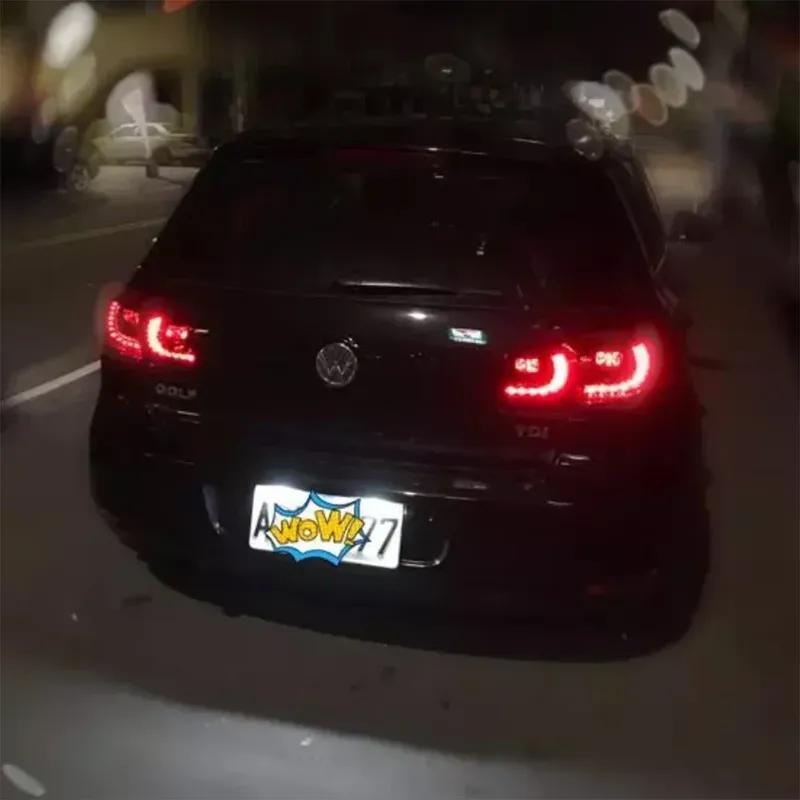 For VW LED Number License Plate Lights Lamp Golf4 5 6 7 Passat B6 CC Eos Polo Superb Seat Leon Altea CANbus No Error White