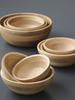 Swanson Shoji Wooden Salad Natural Approximately 20cm Diameter x Bowl, Oak, 8.5cm High, KPK-008