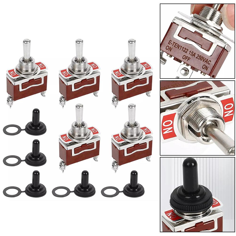 SPDT Toggle Switch 5Pc Reliable SPDT Toggles with Machine Screws Perfectly Designed For Quick Wiring In Vehicles