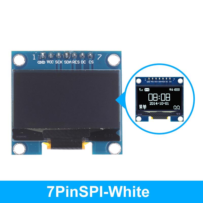 1 Stück 1,3 Zoll OLED-Modul Spi/Iic Kommunikation Weiß/Blau Farbe 128x64 1,3 Zoll OLED LCD LED-Display-Modul 1,3" OLED-Modul