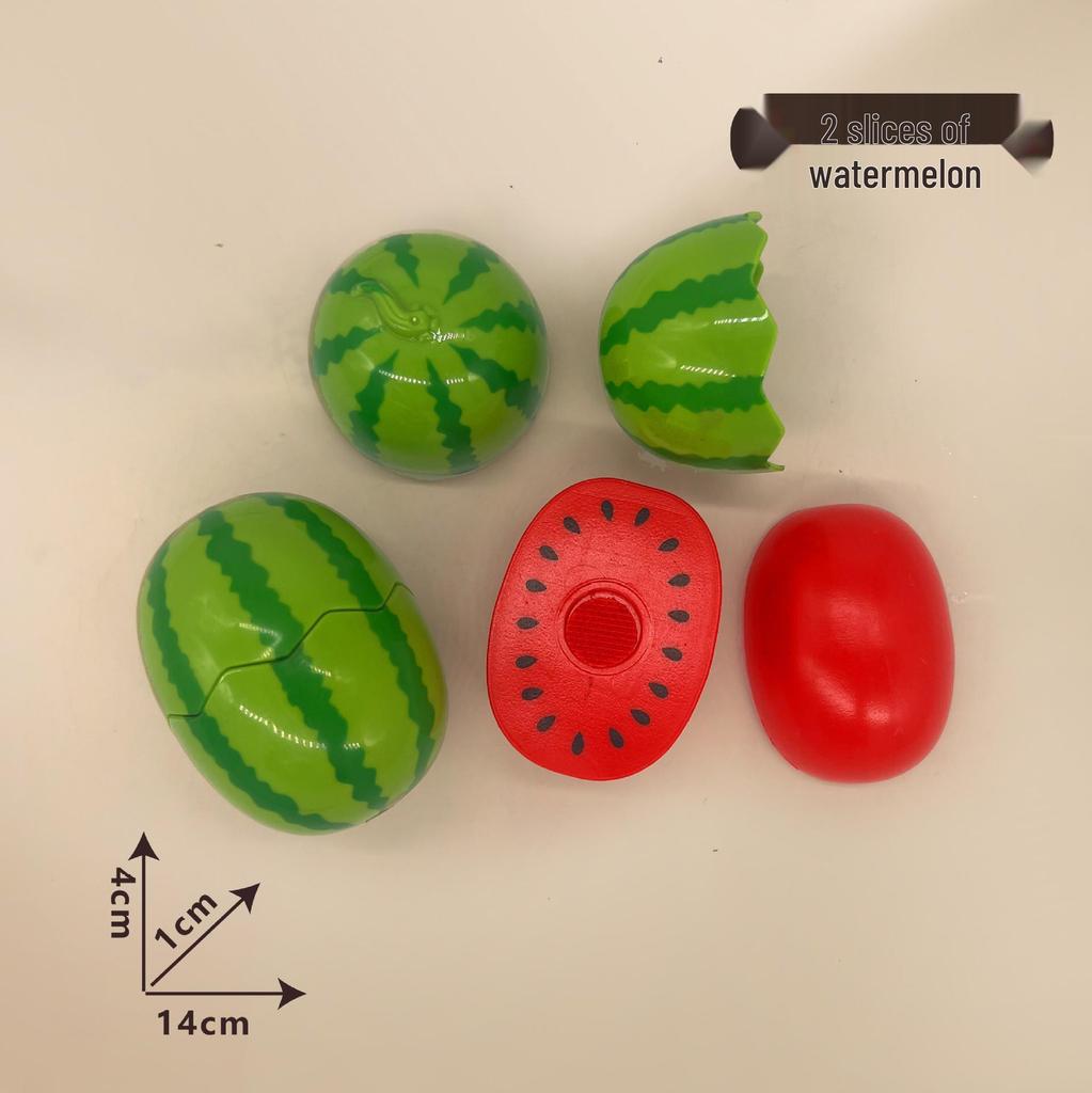 Children's Pretend Play Food Set with Cutting Fruits, Vegetables and Pizza