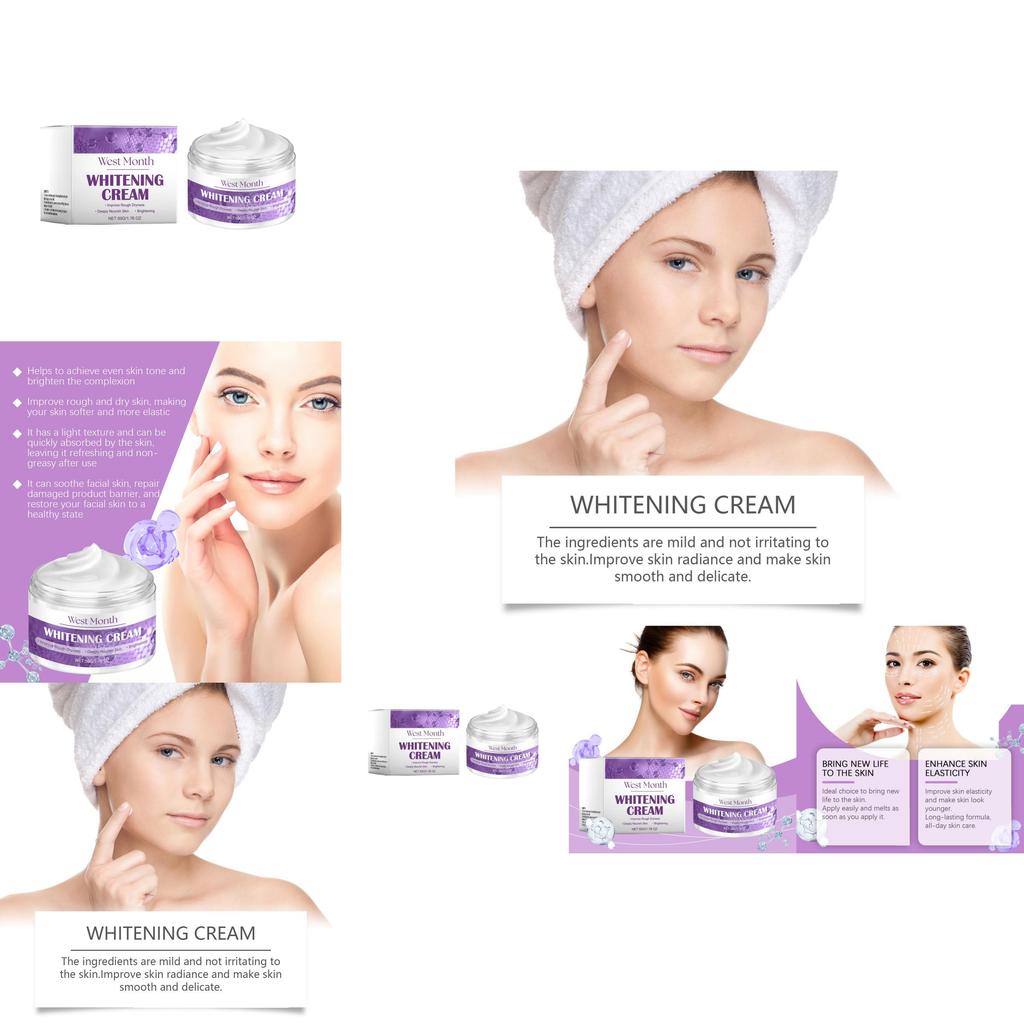 West Month Peptide Moisturizing Cream Hydrating Radiant Face Skin Care Cream