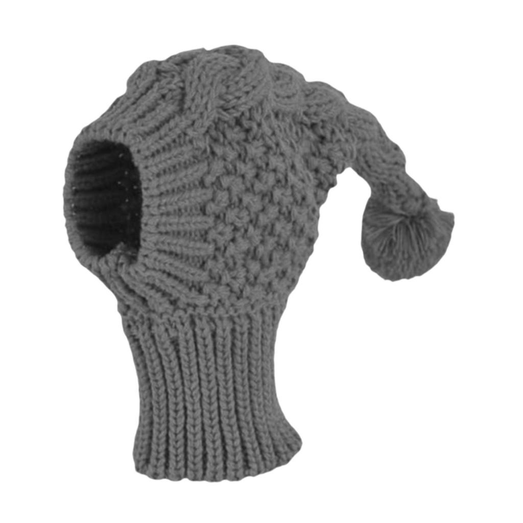 Knitted Hat for Small Dogs Cute Ear Muffs for Most Breeds Travel Training