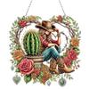 Diamond Painting Ornaments Acrylic Special Shape Mushroom Hut Rhinestone Diamond Art Pendants Diamond Painting Hanging Pendant