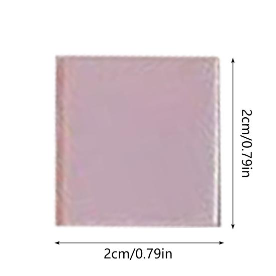 Iridescent Acrylic Squares 0.8'' x 0.8''/1.2" x 1.2" Mini Rainbow Holographic Acrylic Sheets Set Double-Sided Holo Tiles for DIY Crafts Light Shadow