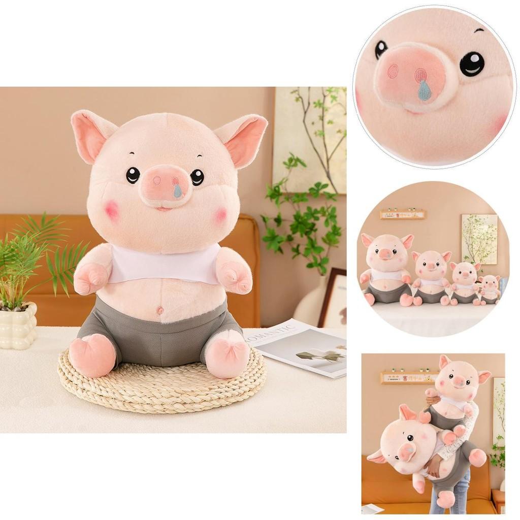 Adorable Plush Pig Toy Cute Stuffed Animal Pillow Soft And Cuddly Gift For Girls