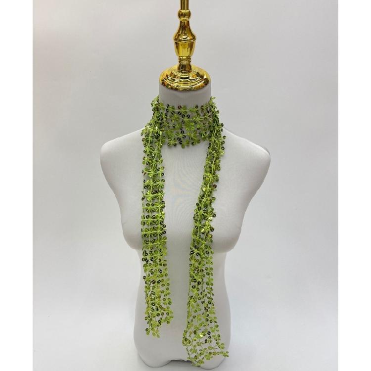 Woman Masquerades Sequins Scarf Outdoor Decorative Blingbling Sequins Collar