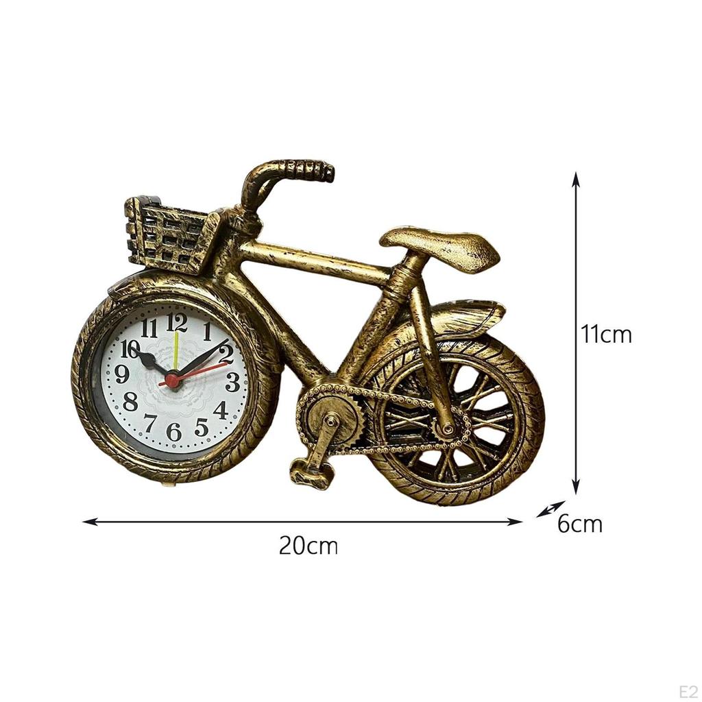 Clock, Shape Alarm Classic Mini Bike Desk Shelf Clock For Home, NightStand,