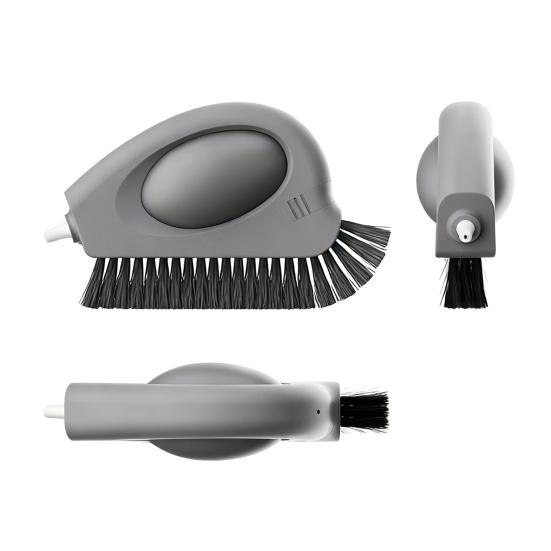 3v1 Kartáč na čištění okenních drážek se škrabkou Tuhé štětiny Ergonomická rukojeť Nástroj na čištění drážek