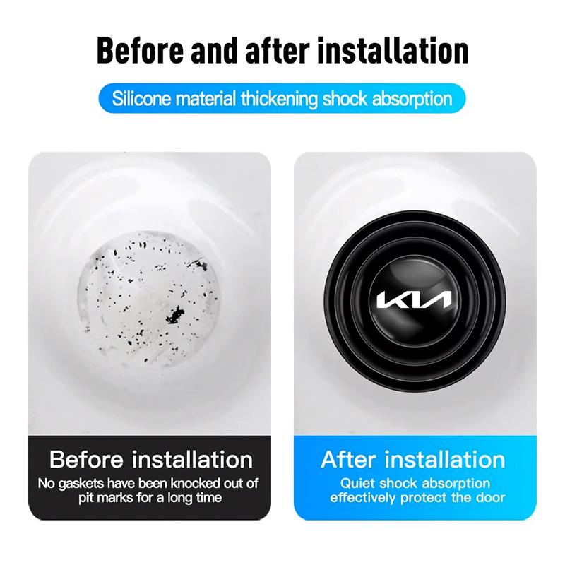 AABIW1 Car Door Anti-shock Pad Anti-noise Buffer Gasket Auto Interior For Kia Morning Picanto Rio Stonic Sportage Ceed Optima Forte 5 3