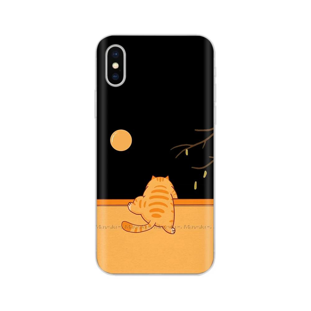 For iPhone X Case For iPhone Xs Case Fashion Soft Silicone Housing For iPhoneX Transparent Phone Back Covers Shell Flowers Coque