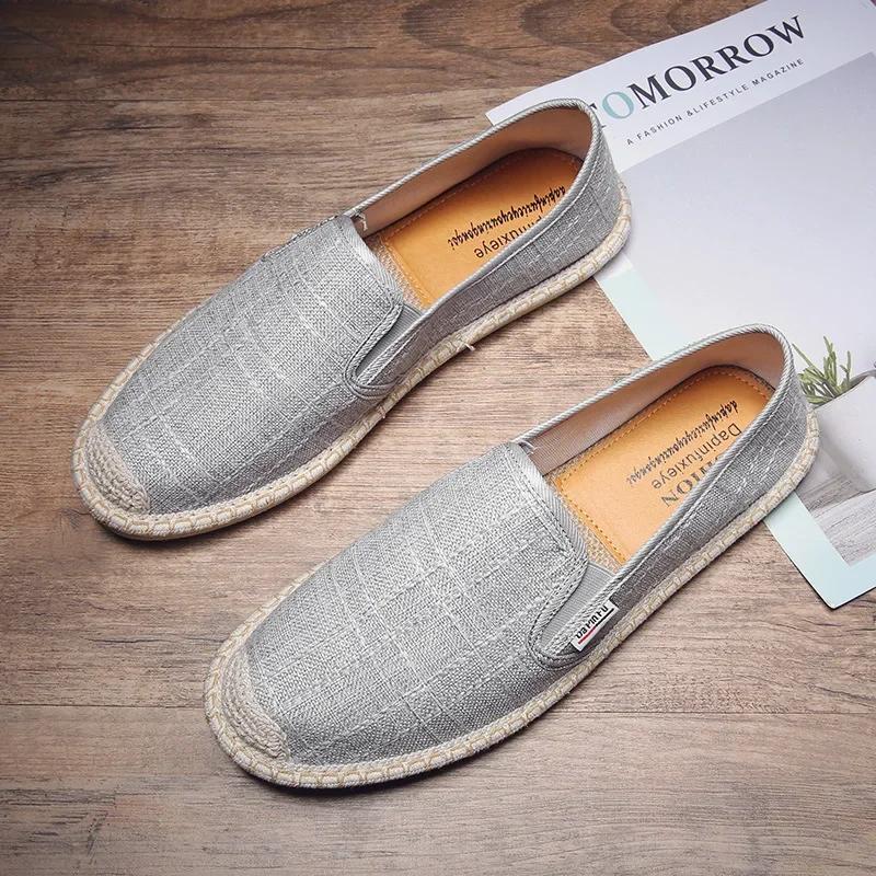 Men Loafers Soft High Quality Spring Canvas Fisherman Shoes Sneakers Men Espadrilles Trend Flats Driving Shoes Men