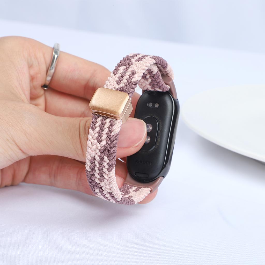 Magnetic Braided strap for Xiaomi Mi Band 10 Accessories breathable nylon Bracelet belt pulseira correas for Xiaomi Mi band 9 8