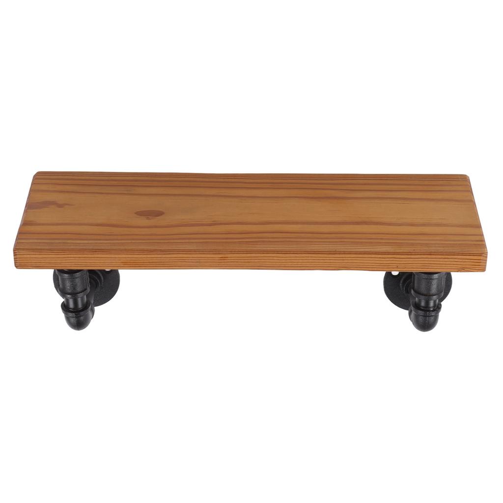 Wall Mounted Shelf Solid Wood Board Wrought Iron Pipe Retro Floating Shelves Wall Shelf for Home