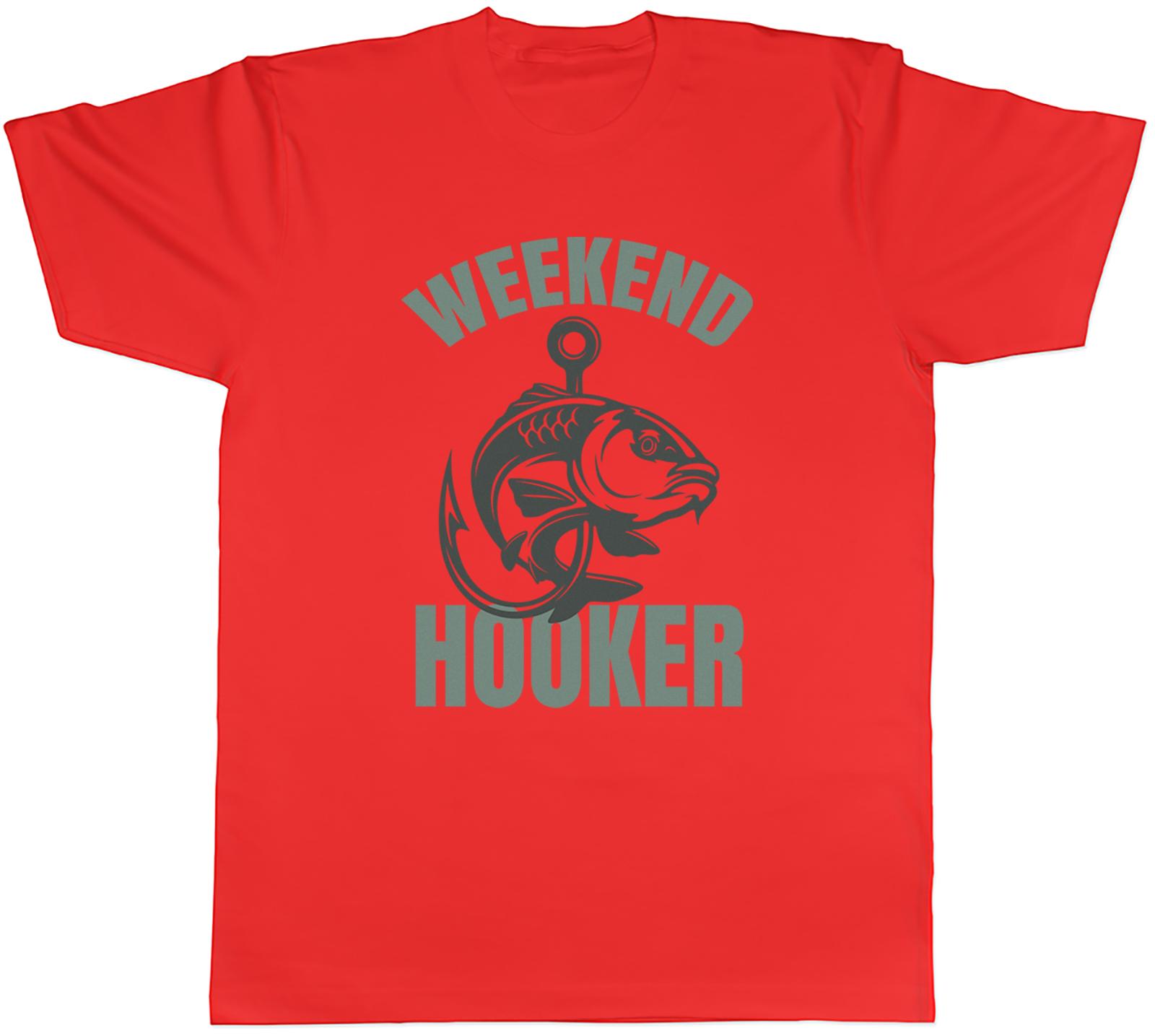 Funny Weekend Hooker Unisexs TShirt Angling Fishing Tee Gift S