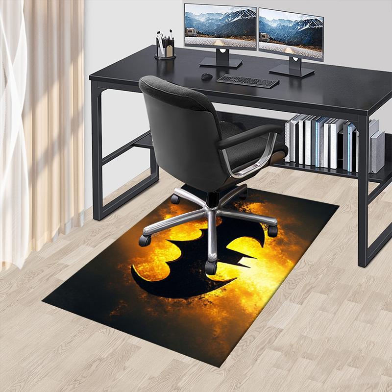 

Batman,Logo Office Carpet Chair Mats, Home Decor Dormitory Floor Protector With Anti-Skid Backing, Large Area Coverage, Christmas Decoration 60cm by 90cm
