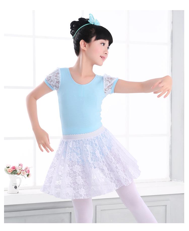 Girls' Chiffon Ballet Skirt - Toddler Dance Costume with Lace Trim