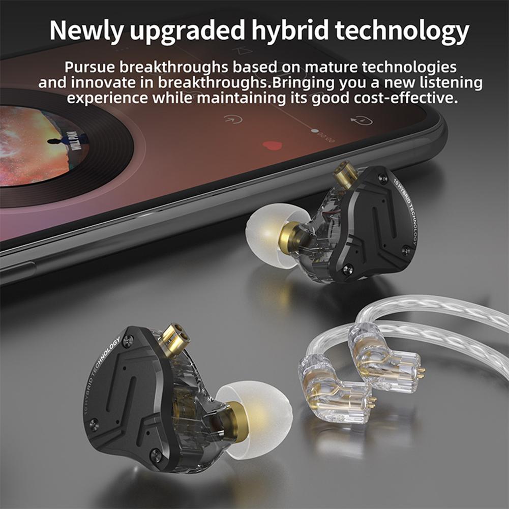 In-ear Sports Wired Headphones Dynamic Balanced Armature HiFi Wired Earphones 3.5mm Jack Hands Free for Mobile Phone