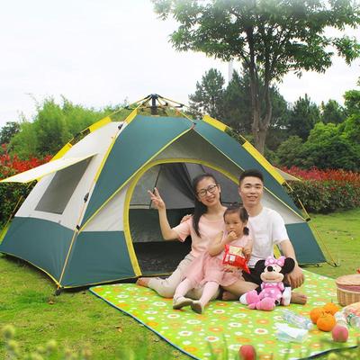 2-3/3-4 Person Fully Automatic Tent Rainproof Windproof Sunshade Awning Beach Camping Hiking Tent Camping Travel Family Tent