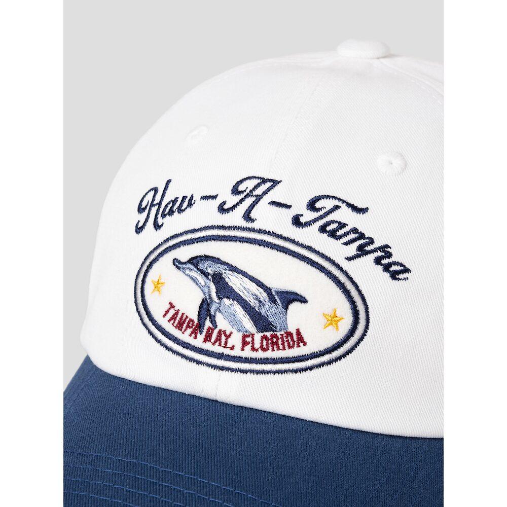 Saendeusaundeu (Unisex) Dolphin Wappen Cap White