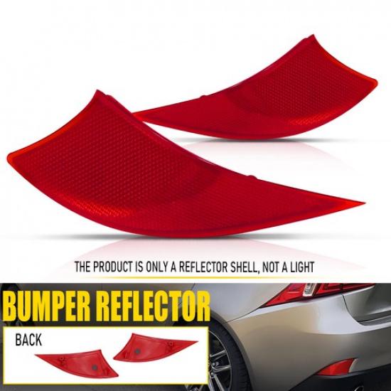 Rear Reflector Bumper Light Lamp Case Fit 2016- Lexus IS300 2014- IS350