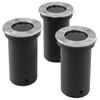 Day and Night - Day and Night Recessed LED Round Garden Floor Spotlights 3 Units