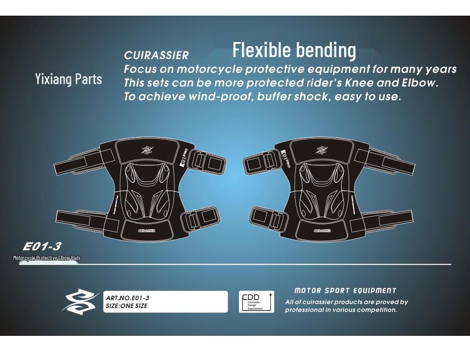 CUIRASSIER Motocyklowe Nakolanniki - Sprzęt Bezpieczeństwa Off-Road, Nowe w Magazynie