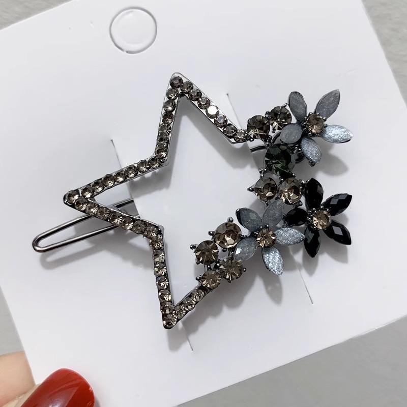 Elegant Blue Star Alloy Hair Clip - Minimalist Luxury Accessory