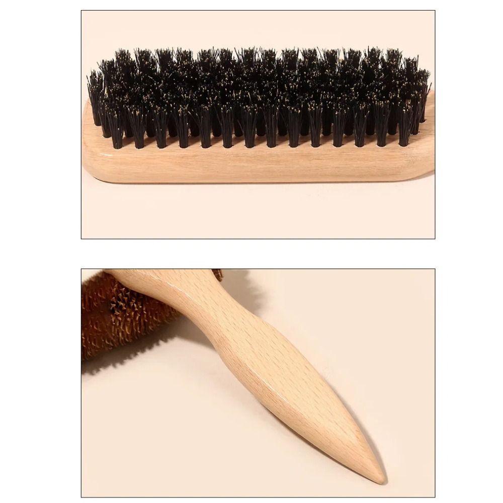 Smooth Finish Boar Bristle Hair Brush Backcombing Design Bun Smoothing Brush  Styling Tool