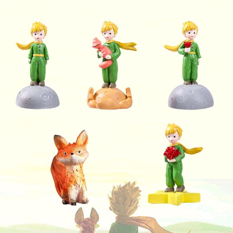 Creative New Little Prince Diy Resin Crafts Fox Cake Baking Eternal Flower Mini Ornaments