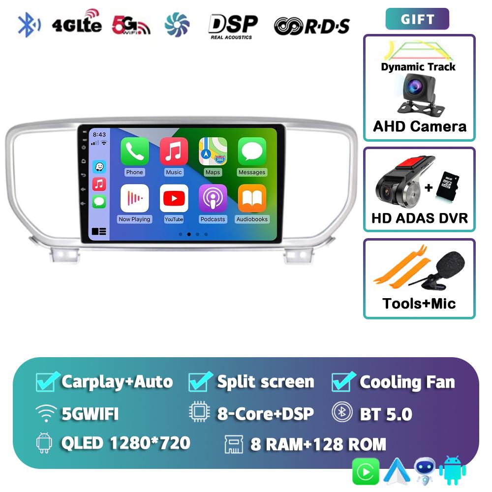 Android 14 Auto Carplay WIFI+4G Car Radio For KIA Sportage 4 KX5 2016 2017 2018 Navigation GPS Multimidia Video Player Stereo BT