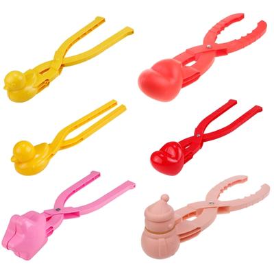 Snowman Shaped Snowball Maker Clip Outdoor Sports Snow Duck Sand Mold Fun Winter Outdoor Activities for Kids and Adults