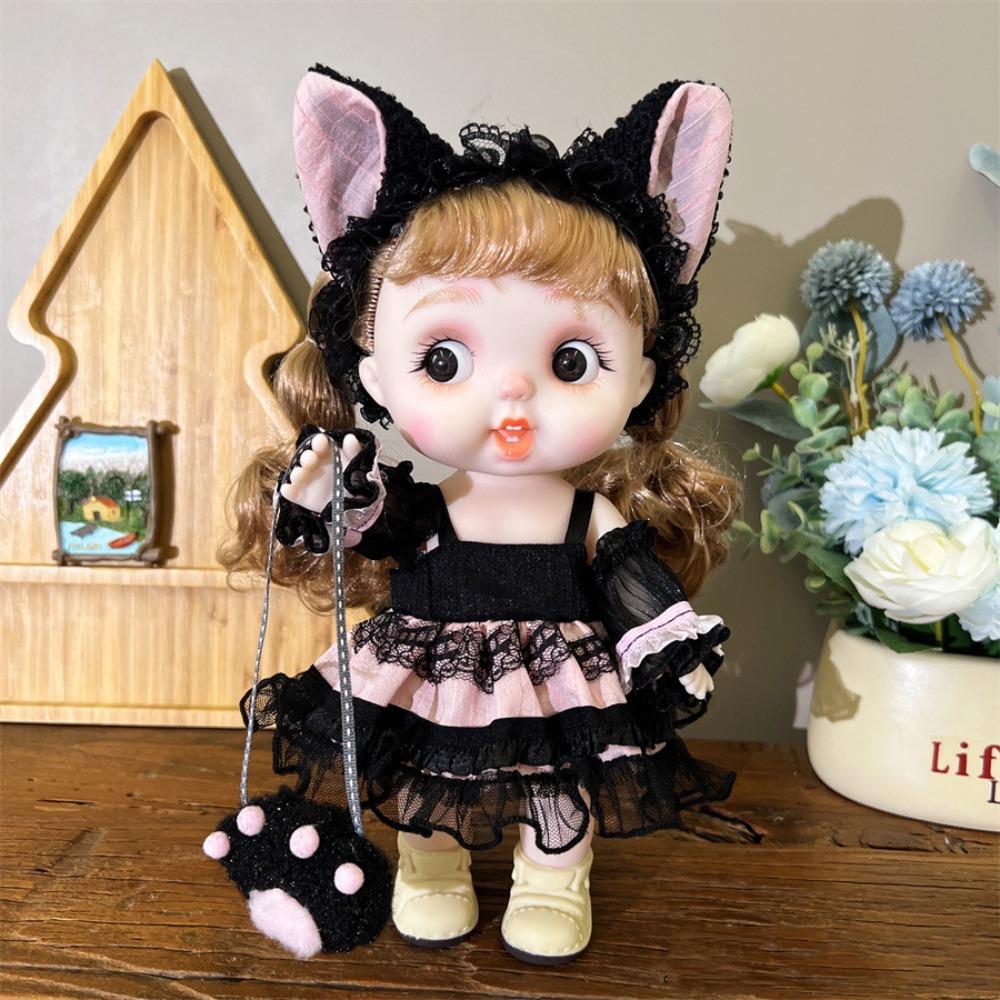 Dolly 28cm Dress Doll Full Body Girl Dress Up Toys Cute Doll Girls' Doll with Clothes  Girl Gift