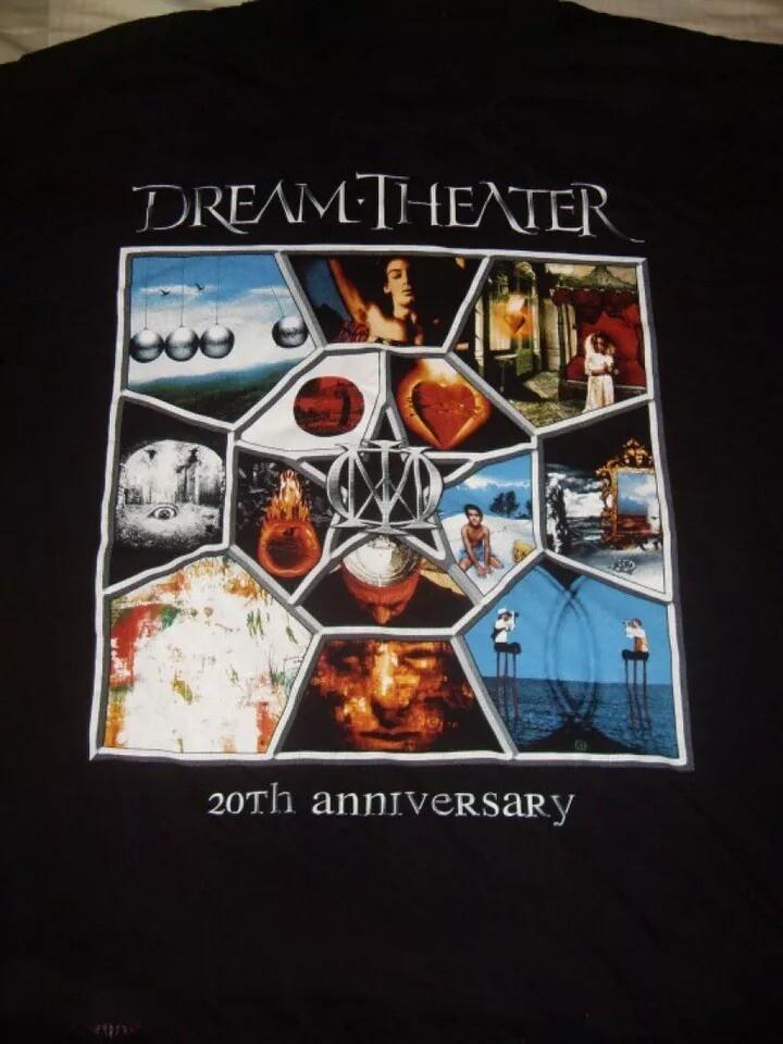 Футболка Dream Theater 20-й юбилей Унисекс Футболка Лучший Подарок S-5XL Унисекс Футболка L