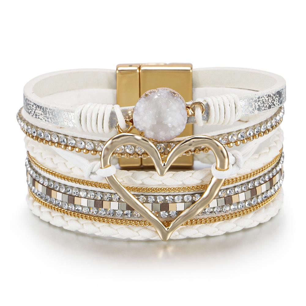 Bohemian Braided Rope Love Bracelet - Student Jewelry, Niche European & American Style