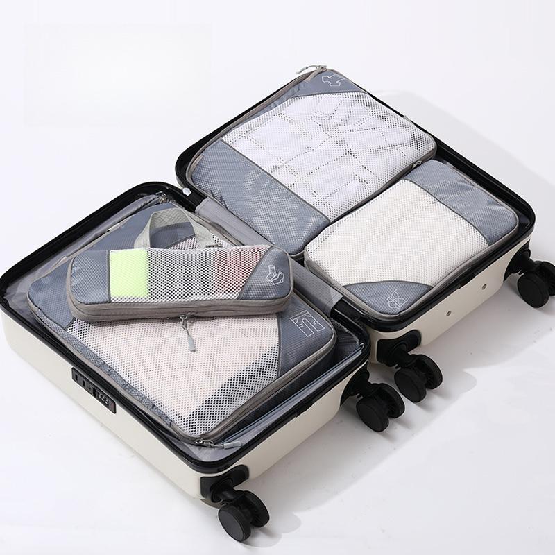 5PCS/set Travel Clothes Storage Bag Luggage Compression Organizer Set Large Capacity  Packing Cubes for Travel Luggage Suitcase