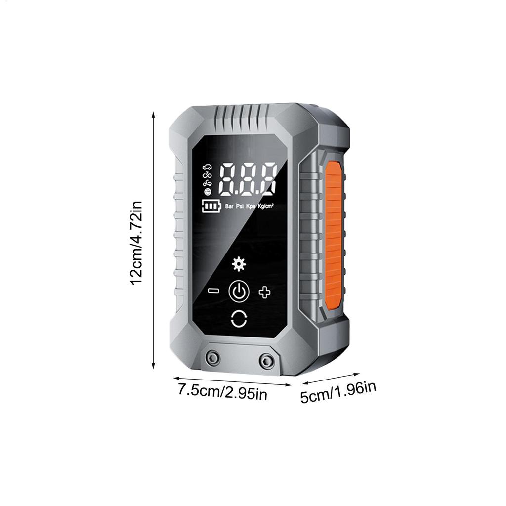 Air Pump For Car Tires With Digital Pressure Gauge & LED Lights Car Tire Inflator Portable Air Compressor For Bike Sedan SUV