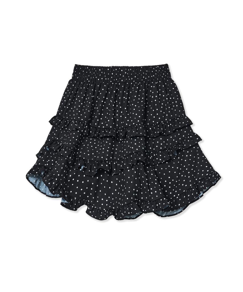 Midnight Move Frill Skirt (Dot)