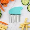 Kitchen Gadget for Vegetables Stainless Steel Potato Cutter, Wavy Blade French Fry Slicer, Manual Durable Food Slicer Tool Energy Saving Chopper