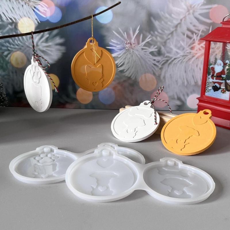 Kreative Haustieranhänger Silikonformen für Resin-Basteln, leichtes Entformen, Resin-Schmuck Silikonform für handgemachten Schlüsselanhänger
