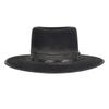 Pork Pie Top Sheep Felt Hat Solid Sheep Felt Hat Web Decorated Pure Wool Felt Hat