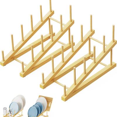 Bamboe borden, kommen, bekers, boeken, deksels, snijplanken, droogrekken, beugels, afdruiprekken, opbergrekken, organizer, k