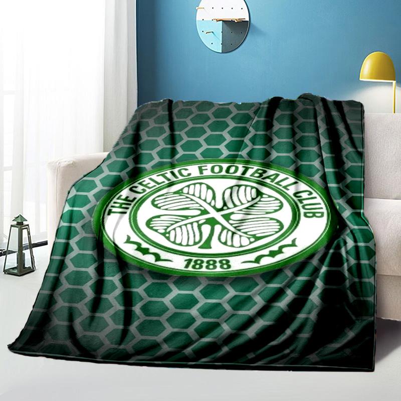Cel-tic Football Club Crest Printed Throws Blanket Soft Flannel Blankets for Couch Bed Gifts for Men Women Picnic blanket Christmas gifts