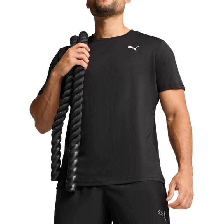 PUMA T Shirts Men's Black Crew Neck 527155-01