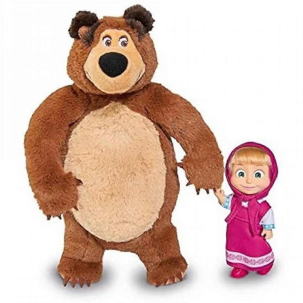 Panenka z bažiny 12 cm a medvěd 25 cm, Nylon/a(hnědý)