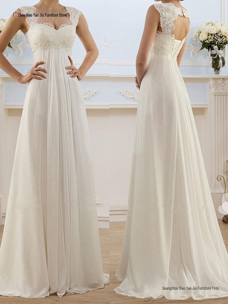 Europäisches & Amerikanisches Sexy Spitze Stich Abendkleid - Langes Damenkleid