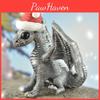 Adorable Resin Dragon Figurine With Christmas Hat Charming Home Decor Gift