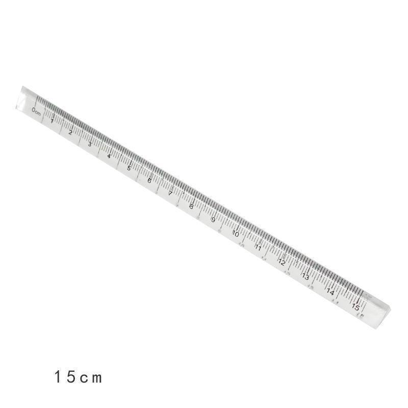 3Pc 15cm Transparent Triangle Ruler Multifunction DIY Drawing Tools School Office Supplies