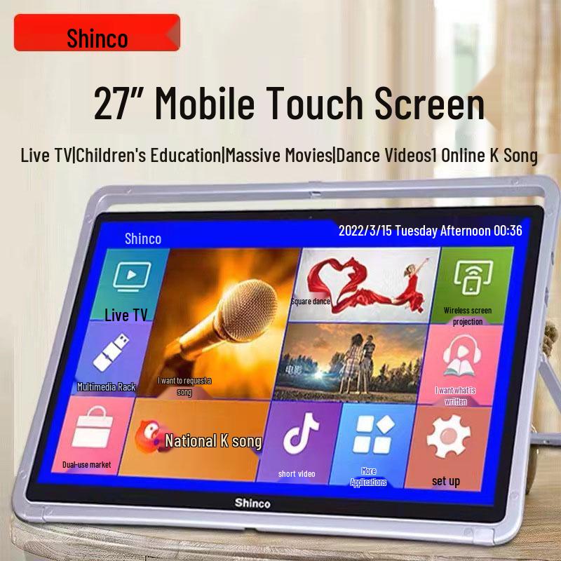 Compact Wireless Digital TV with WiFi and Terrestrial Signal for Seniors - Perfect for Watching Shows, Singing, and Square Dancing